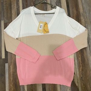NWT Colorblock Sweater